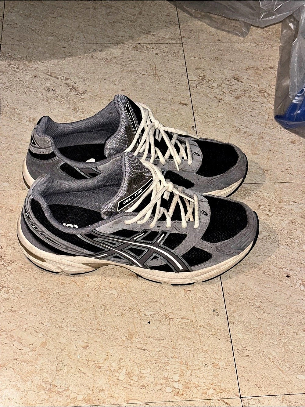 ASICS GEL-1130 Black Pure Silver Athletic Shoes
